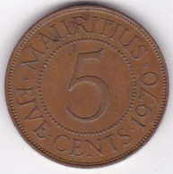 Ile Maurice , 5 Cents 1964 , Elizabeth II, KM# 34 - Mauritius