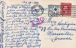 MARCOPHILIE CANADA DETROIT MICH2 1930 POUR MARSEILLE - Covers & Documents