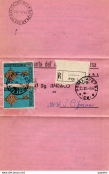 1968 LETTERA RACCOMANDATA CON ANNULLO AVERSA + S.CIPRIANO D'AVERSA CASERTA - 1961-70: Marcophilie