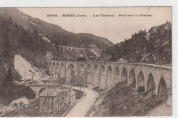 23146. MOREZ . LES VIADUCS . PONT SUR LA BIENNE .  CARTE AFFR AU VERSO .  2 SCANNES - Morez