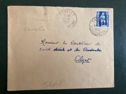 LETTRE TP AIGLON 15F OBL.11-3 1952 CAVALLO CONSTANTINE - Covers & Documents