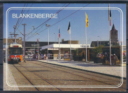 BLANKENBERGE - Bureau Voor Toerisme, Station En Kerk - Tram - Tramway - Blankenberge