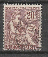 ALEXANDRIE YT 26 Oblitéré MARS 1908 - Used Stamps