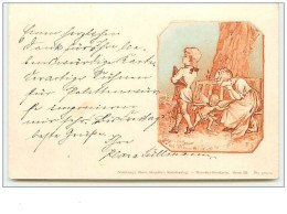 N°6982 - Carte Fantaisie - Théo Stroefer's - Enfants Et Angelot - Kindertekeningen