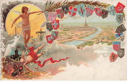 N°24326 - Nouvel An - 1900 - Vu De Paris, Tour Eiffel Et Seine - Arti Grafiche Sternfeld Venezia - New Year