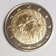 ESTONIE - 2 EURO 2024 - BLEUET - Estonia