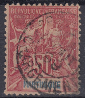 TIMBRE MARTINIQUE TYPE GROUPE N° 41 OBLITERATION PAR CACHET CHARGEMENT - Used Stamps