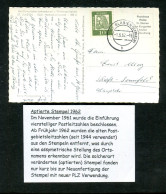 BUNDESREPUBLIK DEUTSCHLAND - 1962, Aptierter (PLZ) Stempel "ST. BLASIEN" Auf Ansichtskarte (R2440) - Lettres & Documents