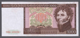 Sweden Svezia Suède Schweden 1986 1000 Kronor P#55b6 +VF - Sweden