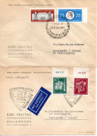 GERMANY. Two Cover With Special Cancellations. 150 Annversary Of Humbolt University And II. Kreis-Briefmarken-Ausstellun - Storia Postale