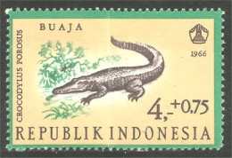 500 Indonesia Crocodile Mer Salt Water Crocrodile Krokodil MH * Neuf CH (IDS-153) - Altri & Non Classificati