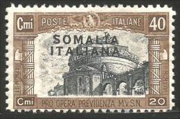 521 Somalia 1927 40c + 20c Brun Brown MH * Neuf CH (ITC-123) - Somalia