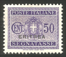 521 Eritrea 1934 Taxe 50c Postage Due MH * Neuf CH (ITC-99) - Eritrea