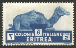 521 Eritrea 1934 2c Dromadaire Camel MH * Neuf CH (ITC-87) - Eritrea