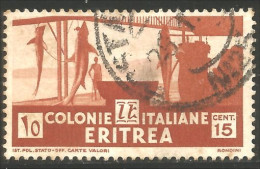 521 Eritrea 1934 15c Peche Requins Shark Fishery (ITC-93) - Eritrea