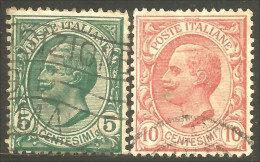 520 Italy 1906 Victor Emmanuel III 5c Green 10c Rose (ITA-409) - Autres & Non Classés