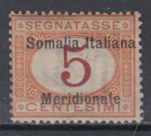 ITALIA - SOMALIA Tax Sassone N.1  MNH** MNH** - Somalia