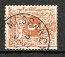 28 Gestempeld MESSANCY - COBA 8 Euro - 1869-1888 Leone Coricato