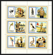 047A - Fujeira - MNH ** Mi N° 1012 / 1017 A Scout (scouting - Jamboree) + Oiseaux (birds) PERROQUETS / PELICAN .. - Parrots