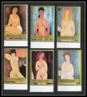 106a - Fujeira - MNH ** Mi N° 1222 / 1227 A Tableau (tableaux Nudes Paintings) Modigliani - Nudes