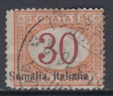 ITALIA - SOMALIA Tax Sassone N.26ac Cat. 750 Euro Varietà Soprastampa Fortemente Spostata A Sinistra - Somalia