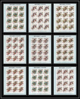 222c Umm Al Qiwain MNH ** N° 323 / 331 B Gold Non Dentelé Imperf Jeux Olympiques Olympic Games MEXICO 68 Feuilles Sheets - Estate 1968: Messico