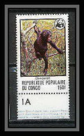 321 Congo Mi ** MNH N° 633 Singe Chimpanzé Chimpanzee (monkey Apes Singes) Cote 6.50 - Mint/hinged