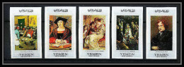 500a YAR (nord Yemen) MNH ** N° 587 / 591 B Tableau Tableaux Painting Flemish Masters Non Dentelé (Imperf) Rubens - Yemen