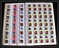 590c Nukufetau Tuvalu MNH ** 1985 N° 44 / 47 Elizabeth Queen Mother Overprint Specimen Proof Feuilles (sheets) - Tuvalu