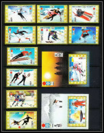 664f Umm Al Qiwain MNH ** Mi N° 454/463 B + Bloc 30/31 Non Dentelé (imperf) Jeux Olympiques Olympic Games Sapporo 72 - Inverno1972: Sapporo