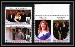 607a Niutao Tuvalu ** MNH Sc N° 52 / 53 Royal Wedding Of Prince Andrew And Sarah Ferguson  - Tuvalu