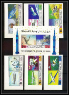 762g Yemen Kingdom MNH ** Mi N° 1167 / 1172 B + Bloc 224 B Aeronautics Espace Space Concorde Non Dentelé (Imperf) - Yemen