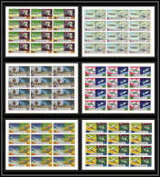 762e Yemen Kingdom MNH ** Mi N° 1167 / 1172 B Non Dentelé (Imperf) Espace (space) Concorde Feuilles (sheets) - Yemen