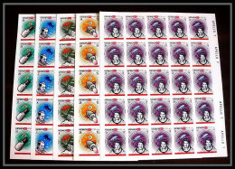 769 Yemen Kingdom MNH ** Mi N° 645 / 649 A Espace (space) Apollo 7 Non Dentelé (Imperf) Feuilles (sheets) Cote 275 - Asia