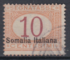 ITALIA - SOMALIA Tax Sassone N.24ac Cat. 800 Euro Varietà Soprastampa Fortemente Spostata A Sinistra - Somalia