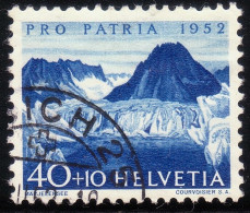 SWITZERLAND 1952 Pro Patria Lake Of Marjelen 40c+10c Sc#B216 USED @P287 - Used Stamps