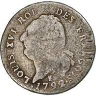 France, Louis XVI, 30 Sols, 30 Sols François, 1792, Limoges, Constitution - Other & Unclassified