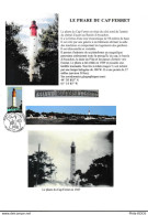 UNIQUE 2004 : " LA FRANCE A VOIR 2004 : PHARE DU CAP-FERRET " Sur A4 1er Jour N° YT 3709 Parfait état. FDC à Saisir ! - Fari