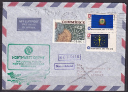 UNITED STATES.  1977/New Orlins, NorthWest Orient Envelope/retour_non Reclame. - Storia Postale