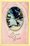 Bonne Année : Paysage / Cerfs (voir Scan Recto/verso) - New Year