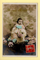 Bonne Année : Enfant / Fleurs (voir Scan Recto/verso) - Nieuwjaar