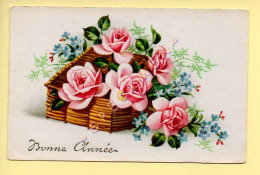 Bonne Année : Fleurs / Roses (voir Scan Recto/verso) - Nieuwjaar