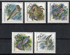 Russia 1993 Mi 323-327 MNH  (ZE4 RSS323-327) - Schalentiere