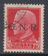 ITALY - 1943 R.S.I. - Sass N.478/I Brescia Cat 700 Euro - FIRMATO BIONDI  Usato - Oblitérés