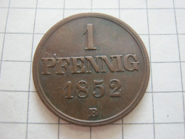 Braunschweig Wolfenbüttel 1 Pfennig 1852 - Petites Monnaies & Autres Subdivisions