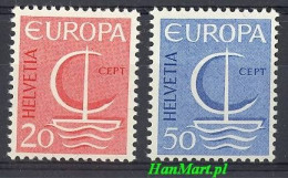 Switzerland 1966 Mi 843-844 MNH  (ZE1 SWT843-844) - 1966