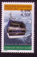 ANDORRA FRANZÖSISCH MI-NR. 562 POSTFRISCH(MINT) BERGSTATION 2001 - Unused Stamps
