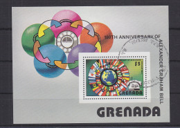 Grenada Block 62 Mit 821 Gestempelt 100 Jahre Telefon #GE326 - Grenada (1974-...)