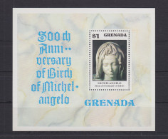 Grenada Block 49 Mit 716 Postfrisch Michlangelo Madonna, MMH #GE232 - Grenada (1974-...)