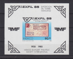 Mexiko Block 28 Mit 1932 Postfrisch Briefmarkenausstellung MEXFIL 85 #GE254 - Mexico